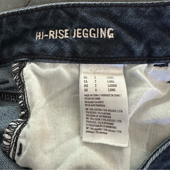 American Eagle Jeans - Hi-Rise Jegging - Size 2 LONG - Picture 5 of 6